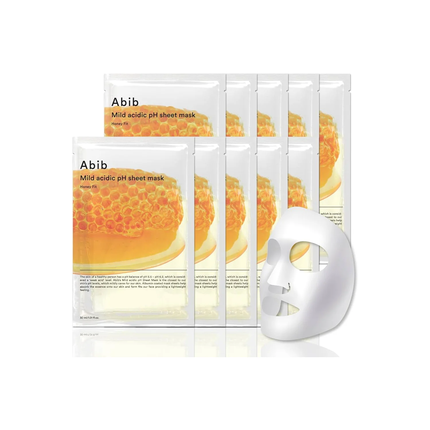 Abib Mild Acidic pH Sheet Mask Honey Fit - Image 3