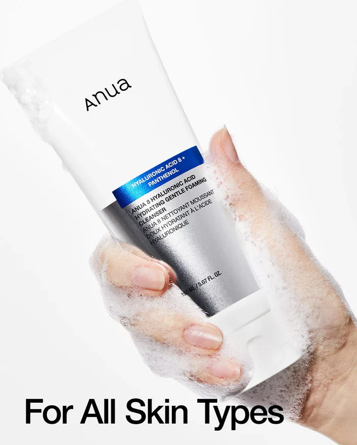 Anua 8 Hyaluronic Acid Hydrating Gentle Foaming Cleanser - Image 4