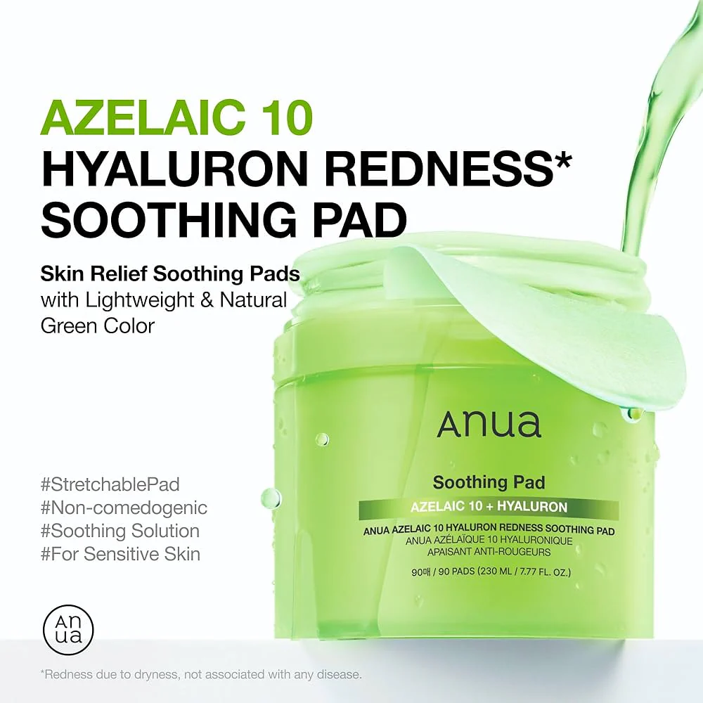 Anua Azelaic 10 Hyaluron Redness Soothing Pad - Image 3