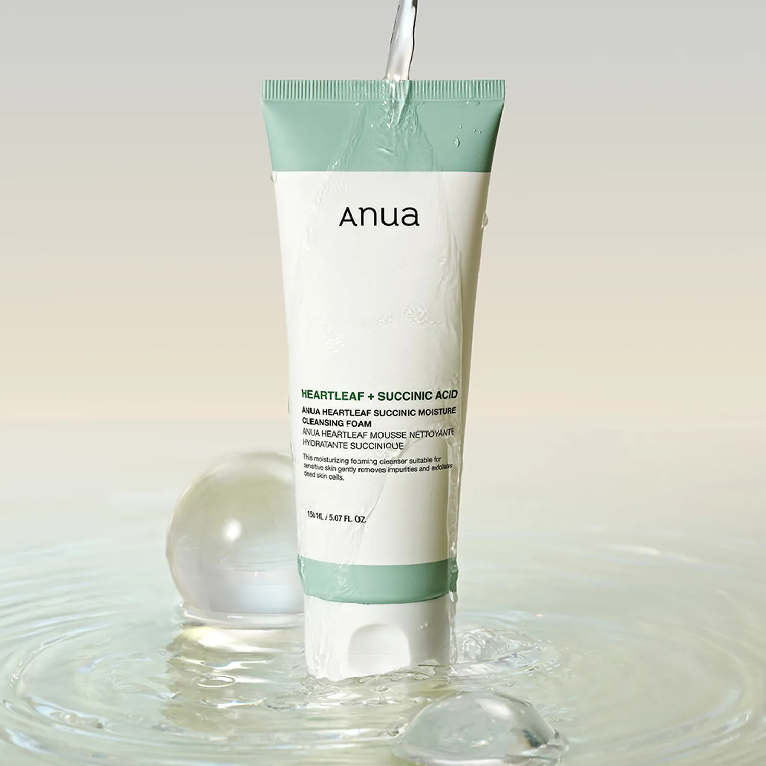 Anua Heartleaf Succinic Moisture Cleansing Foam - Image 2