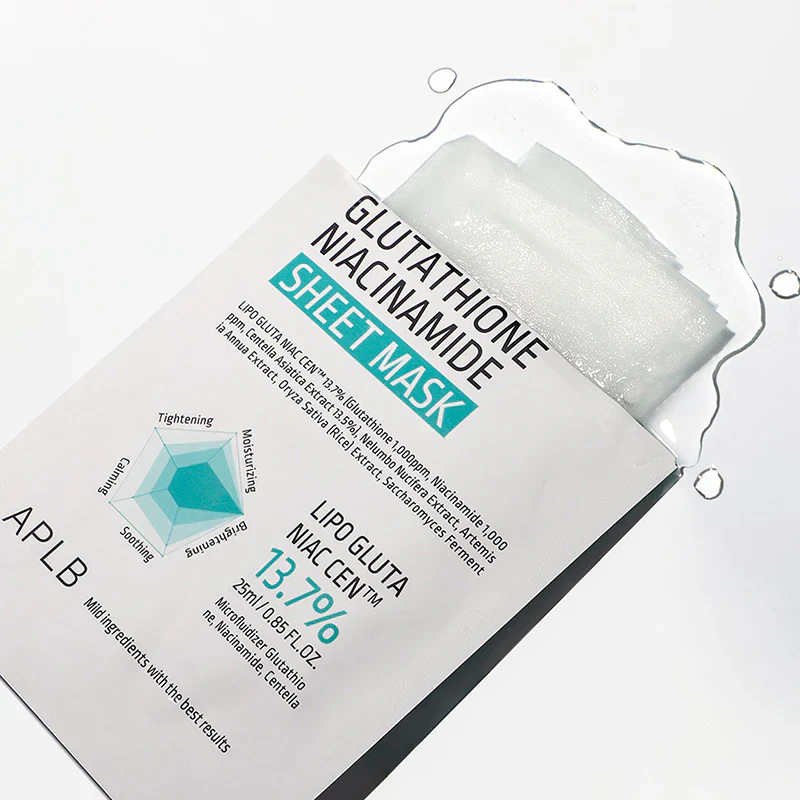 APLB Glutathione Niacinamide Sheet Mask - Image 4