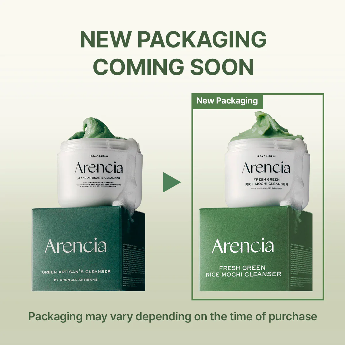 Arencia Fresh Green Rice Mochi Cleanser - Image 3