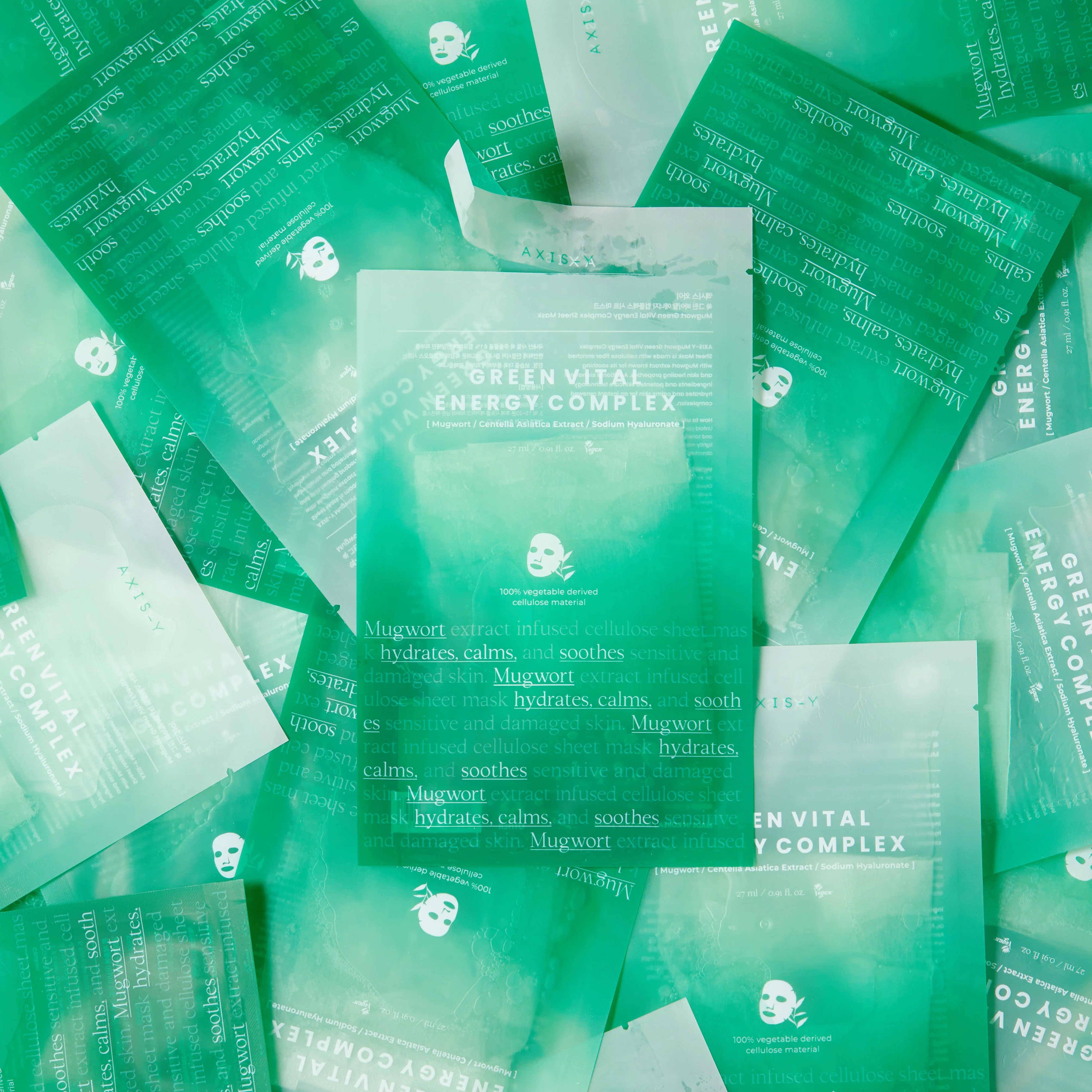 Axis-Y Green Vital Energy Complex Sheet Mask - Image 4