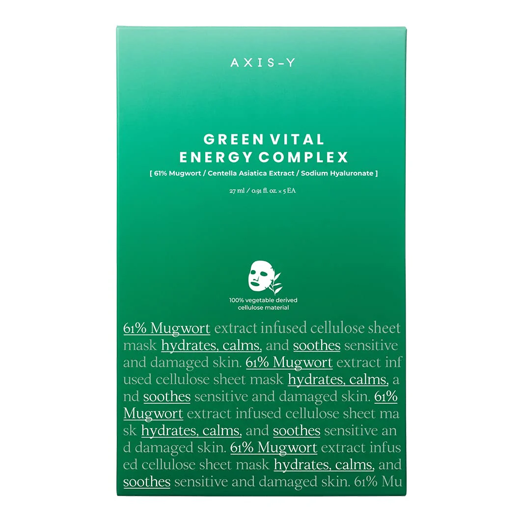 Axis-Y Green Vital Energy Complex Sheet Mask - Image 5