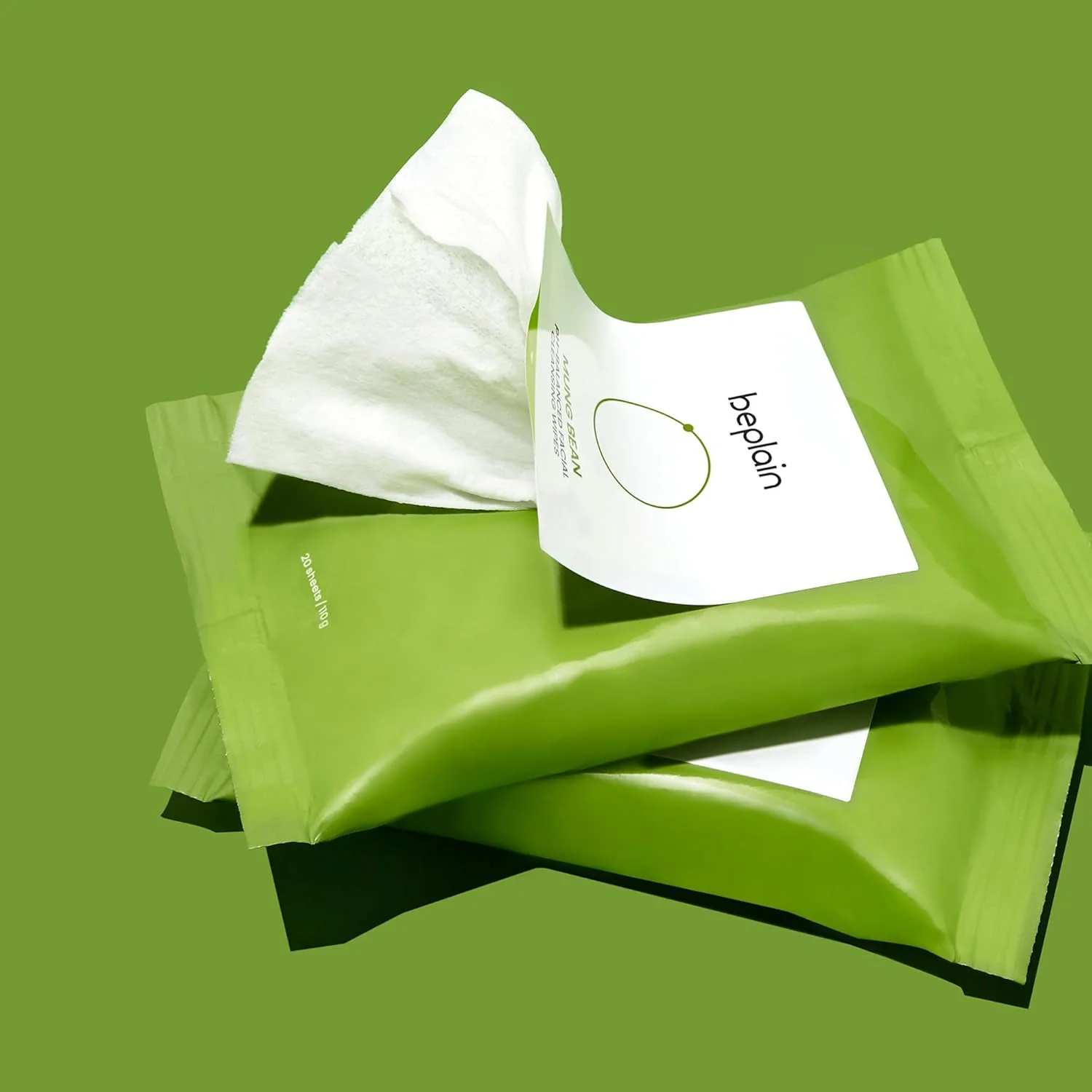 Beplain Mung Bean pH-Balanced Facial Cleansing Wipes - Image 3