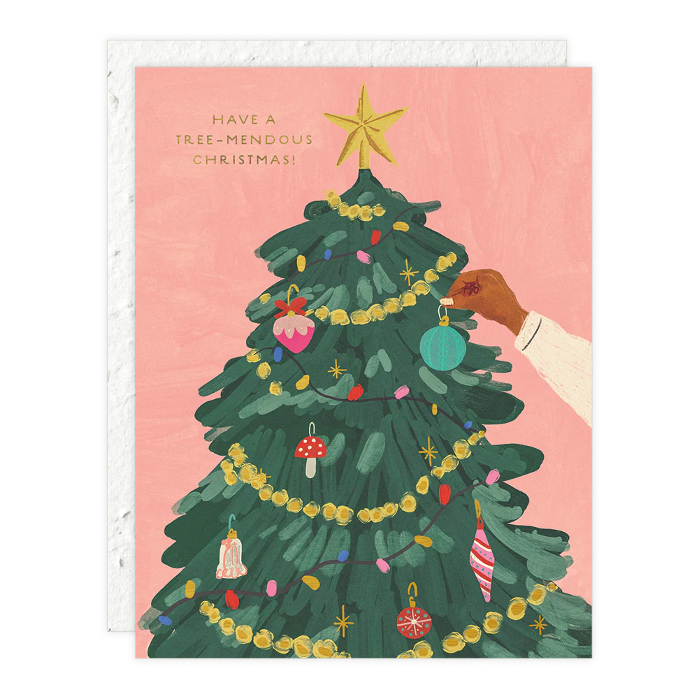 Christmas Tree Hanging - Christmas Card