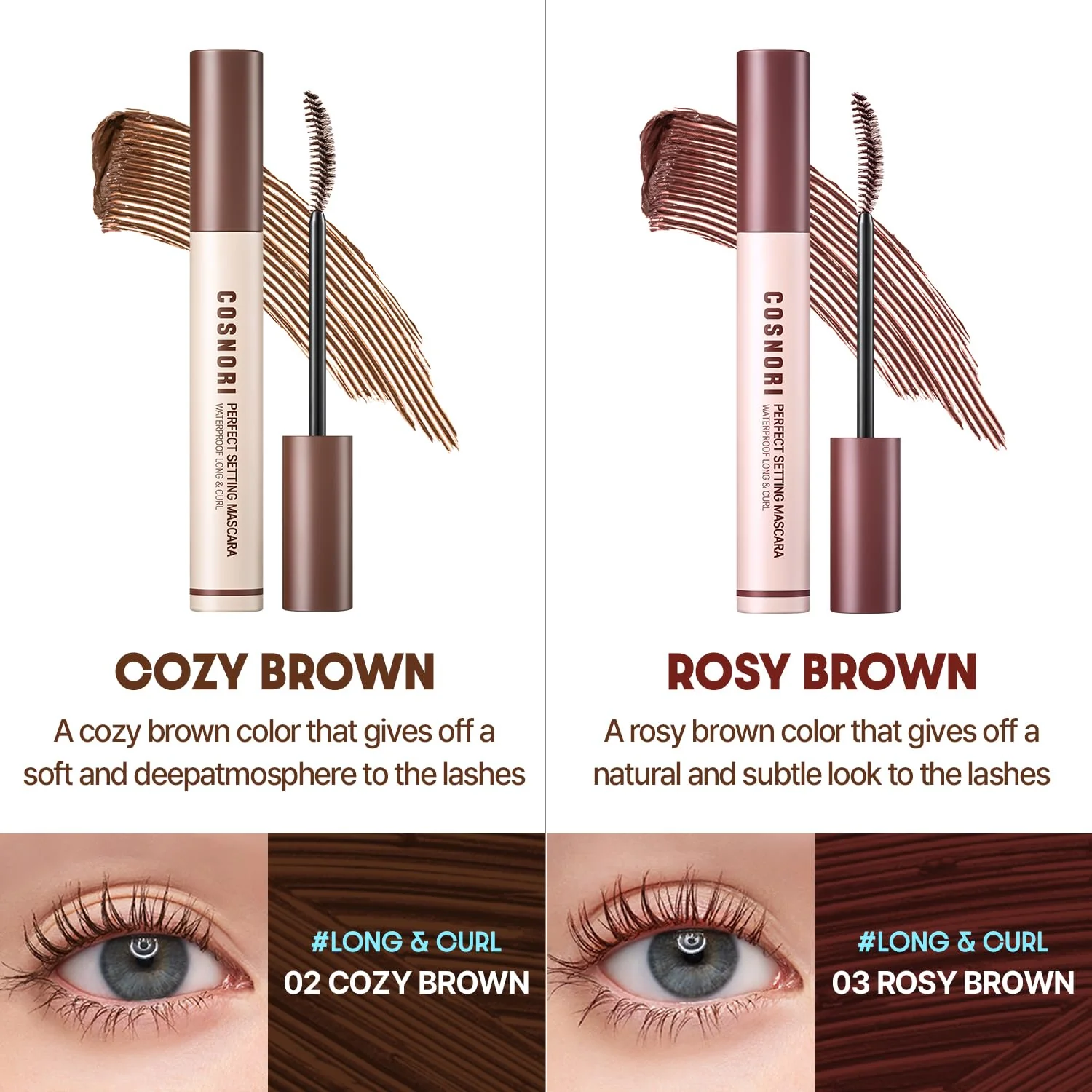 COSNORI Perfect Setting Waterproof Mascara Long & Curl - Image 5