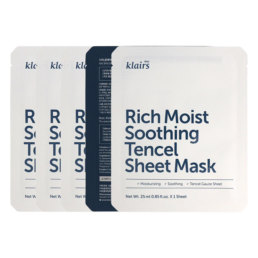 Dear Klairs Rich Moist Soothing Tencel Sheet Mask - Image 5