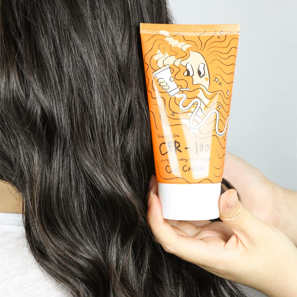 Elizavecca CER-100 Collagen Coating Hair A+ Muscle Curl Cream - Image 4