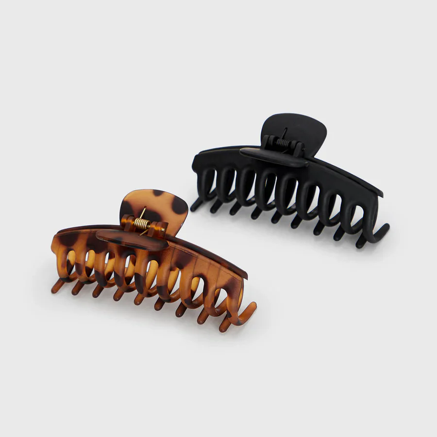 kitsch Recycled Plastic Oversized Matte Claw Clips - Image 4