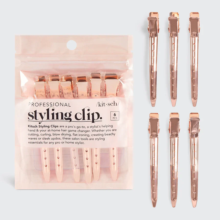 kitsch Rose Gold Styling Clips - Image 3