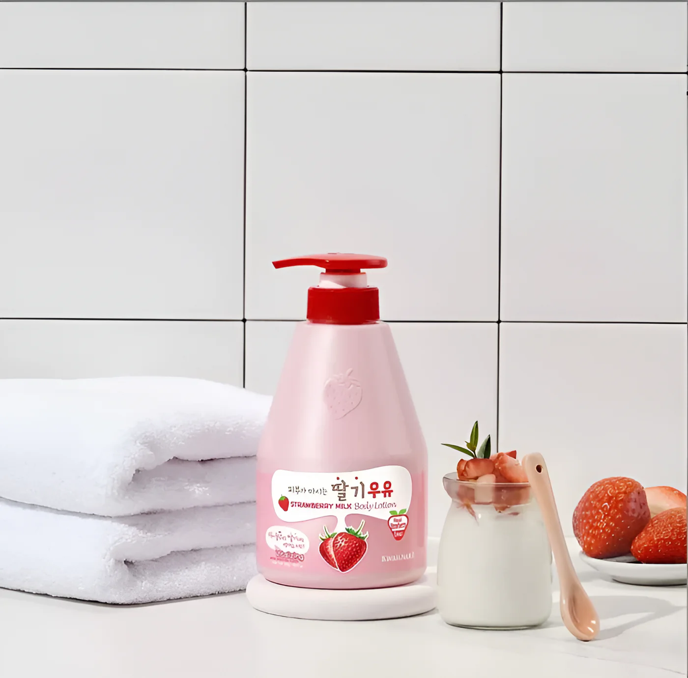 Kwailnara Strawberry Milk Body Lotion - Image 2