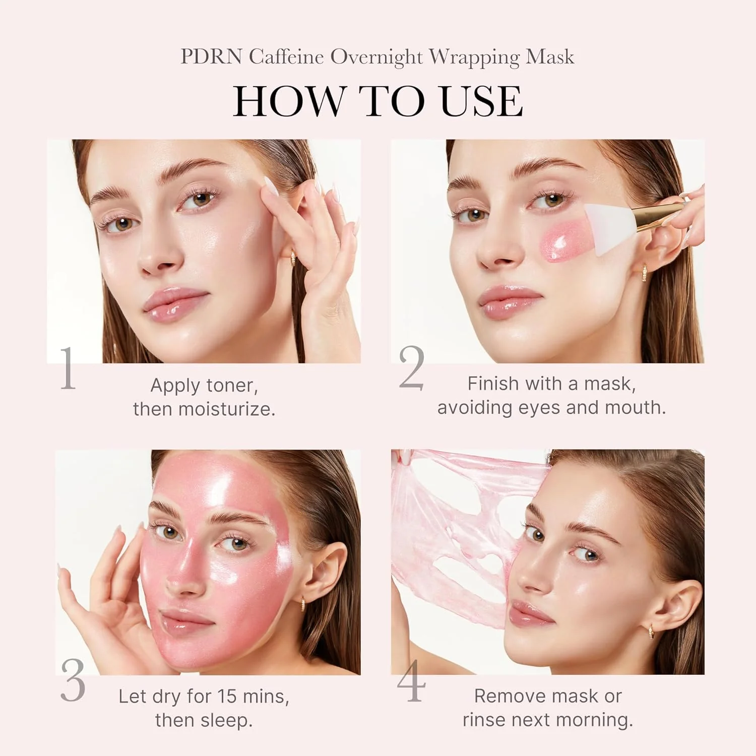 Medicube PDRN Pink Caffeine Night Wrapping Mask - Image 4