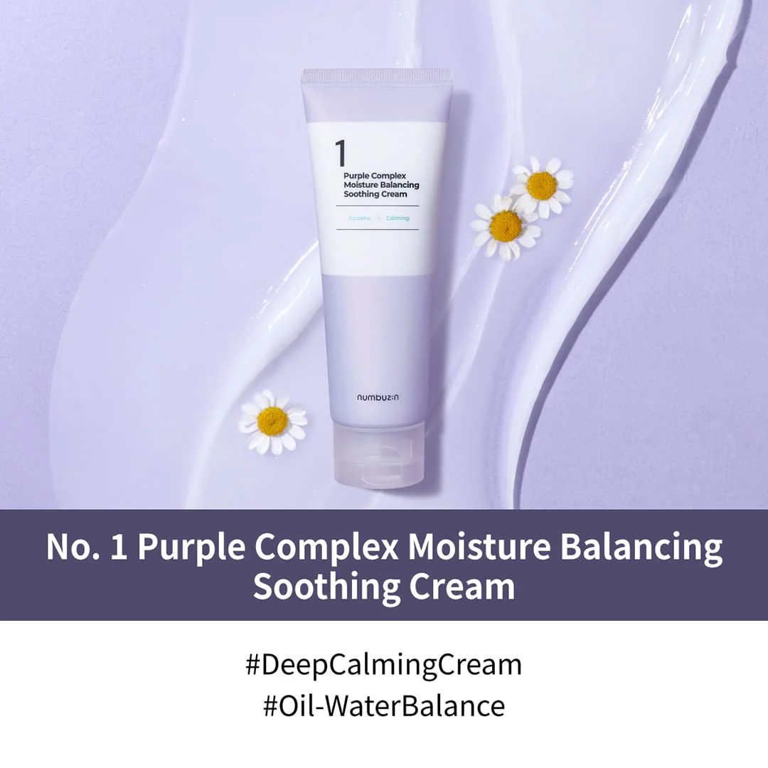Numbuzin No.1 Purple Complex Moisture Balancing Soothing Cream - Image 3