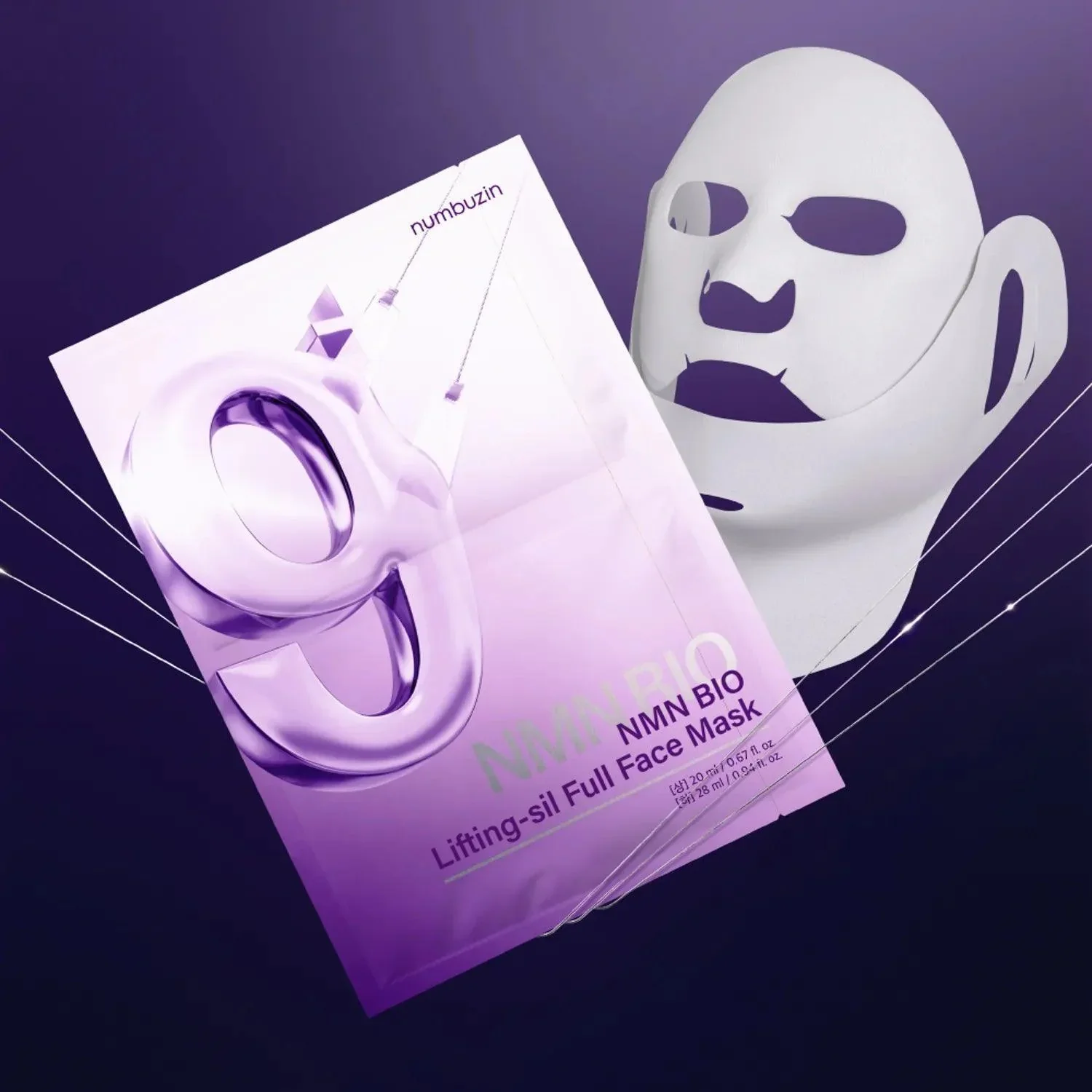 Numbuzin No.9 NAD+ Bio Lifting-Sil Full Face Mask - Image 3