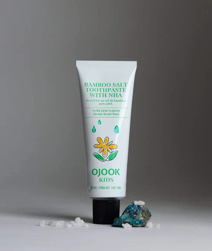 OJOOK Kids Bamboo Salt Toothpaste with nHA Pure Dew - Image 2