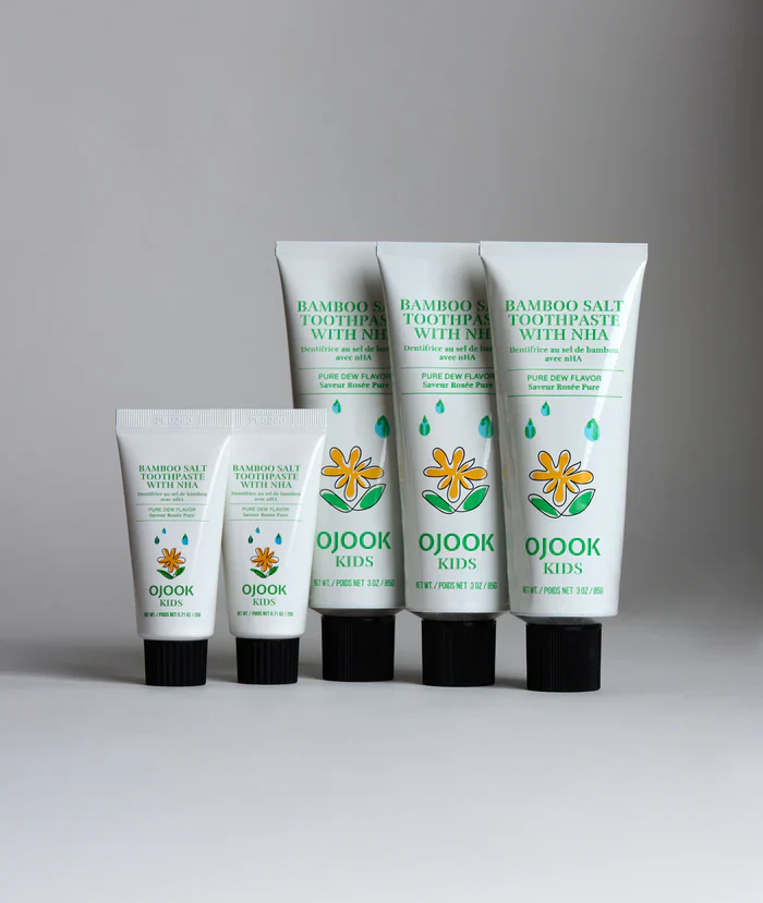 OJOOK Kids Bamboo Salt Toothpaste with nHA Pure Dew - Image 4