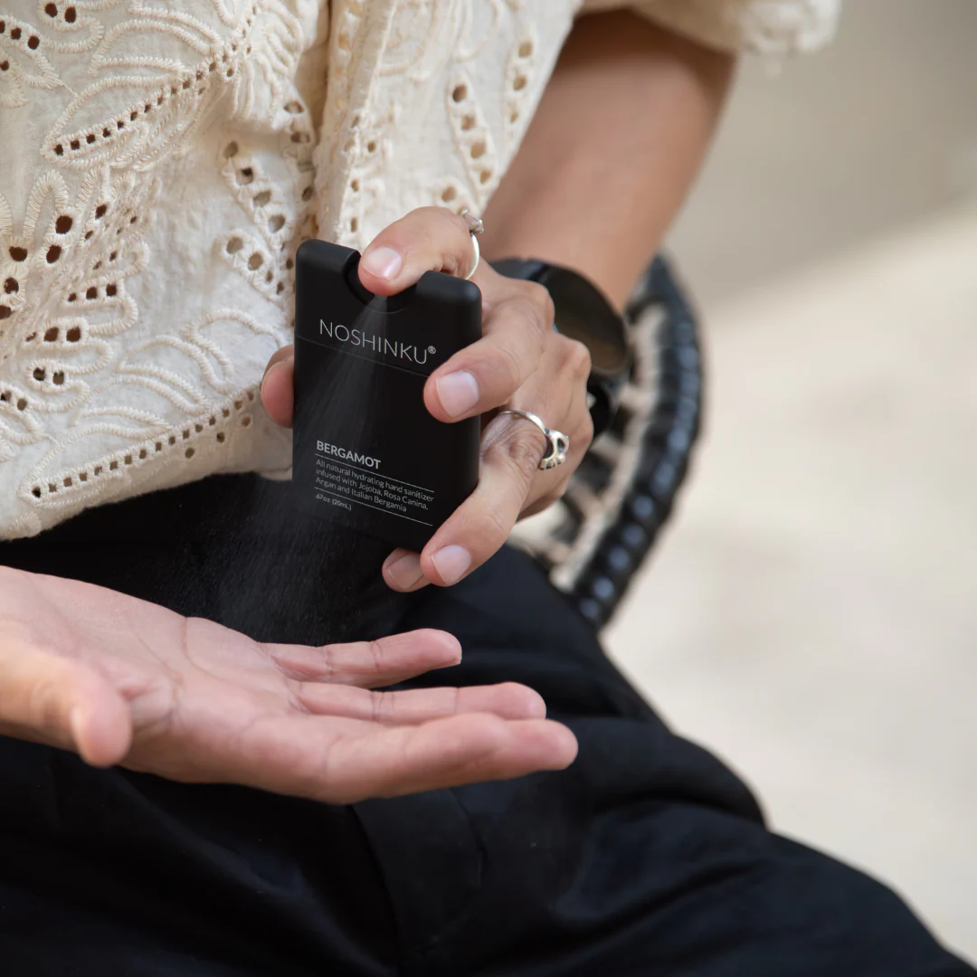 Noshinku Refillable Bergamot Ultra-Moisturizing Pocket Hand Sanitizer - Image 3