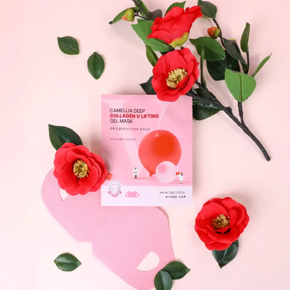 Round Lab Camellia Deep Collagen V Lifting Gel Mask - Image 2