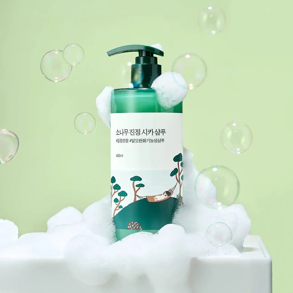 Round Lab Pine Calming Cica Shampoo - Image 3