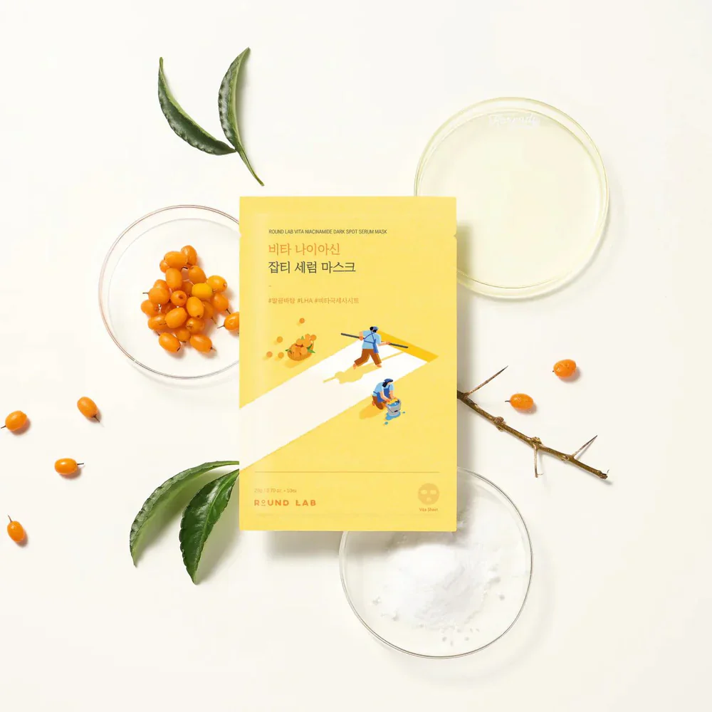 Round Lab Vita Niacinamide Dark Spot Serum Mask - Image 2