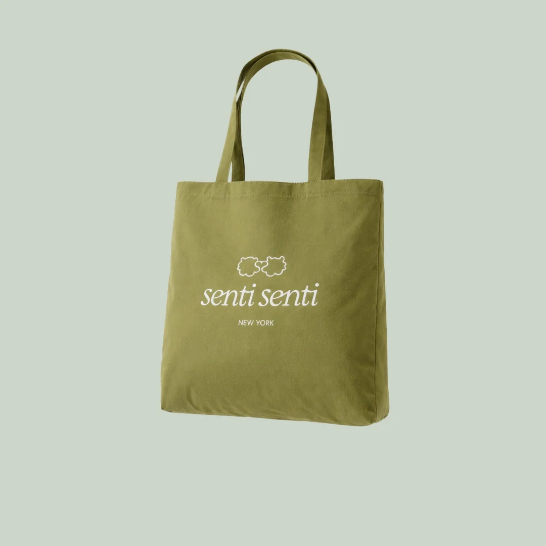 Senti Senti Green Tote Bag - Image 2