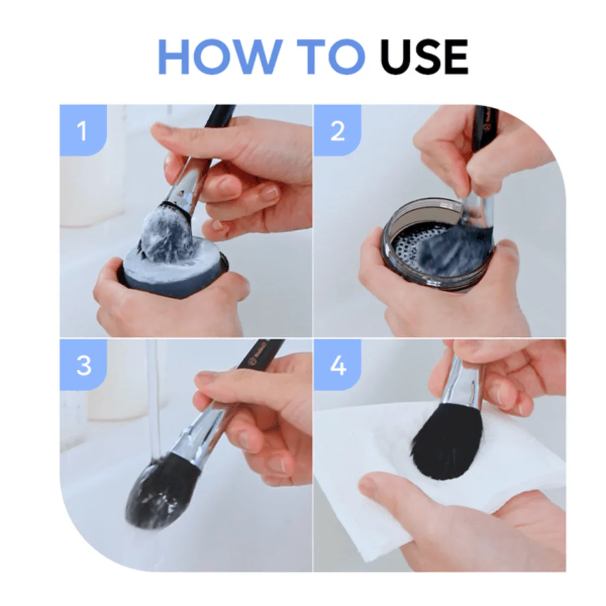 Studio17 Brush & Puff Cleanser - Image 4
