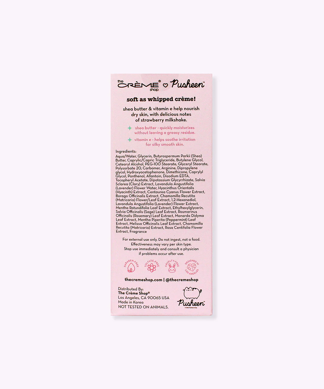 The Crème Shop x Pusheen Strawberry Milkshake Hand Crème - Image 3