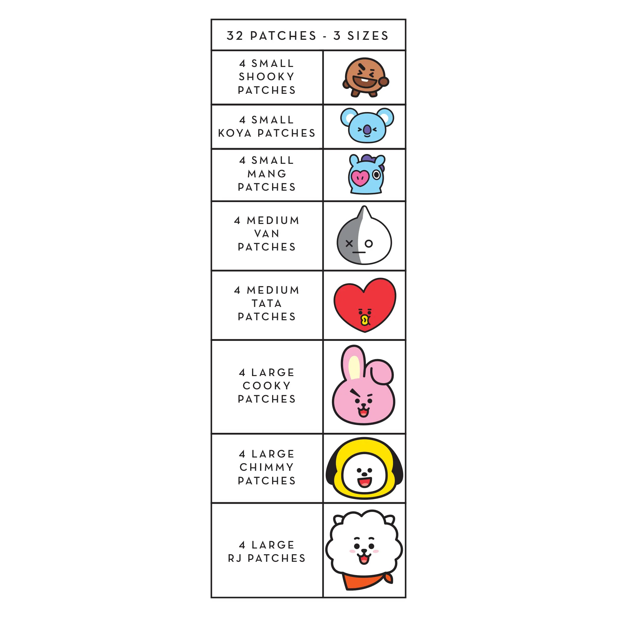 The Creme Shop BT21 Brilliant Skin Hydrocolloid Acne Patches - Image 5