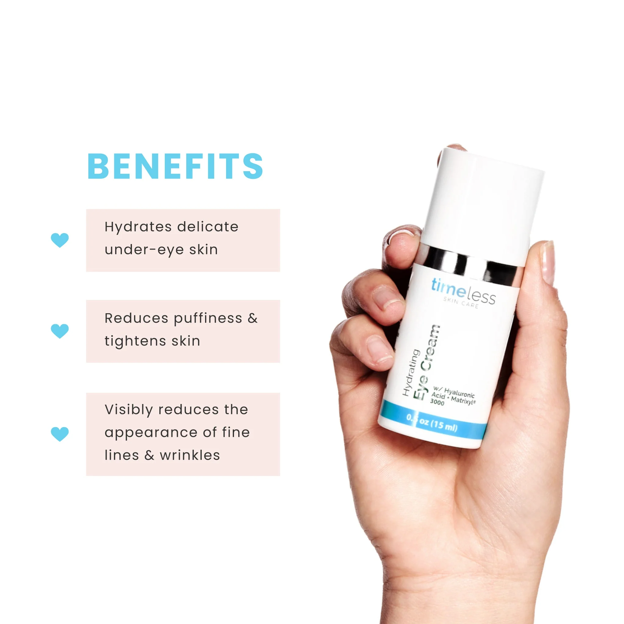Timeless Hydrating Hyaluronic Acid Eye Cream - Image 3