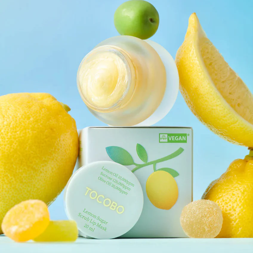 Tocobo Lemon Sugar Scrub Lip Mask - Image 3