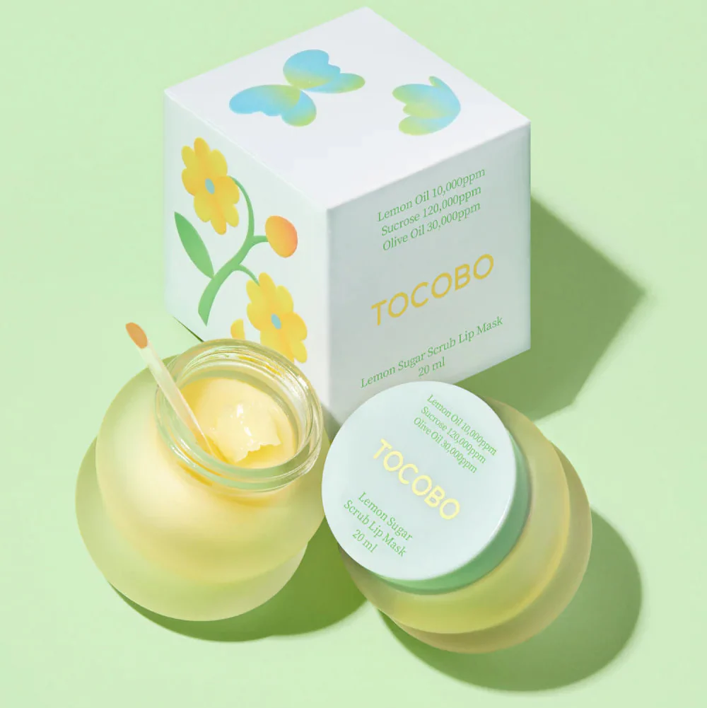 Tocobo Lemon Sugar Scrub Lip Mask - Image 4