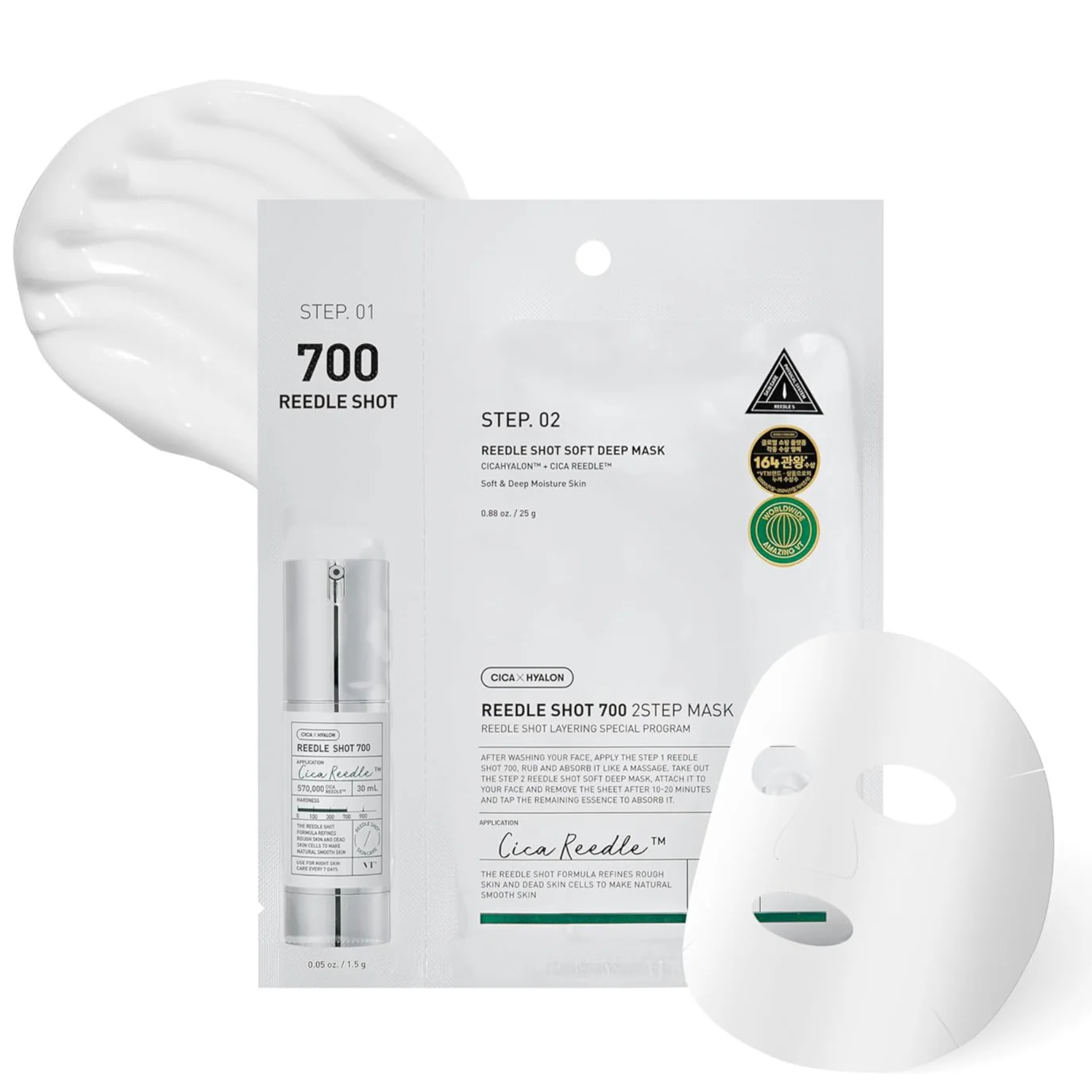 VT Cosmetics Mild Reedle Shot 700 2Step Mask