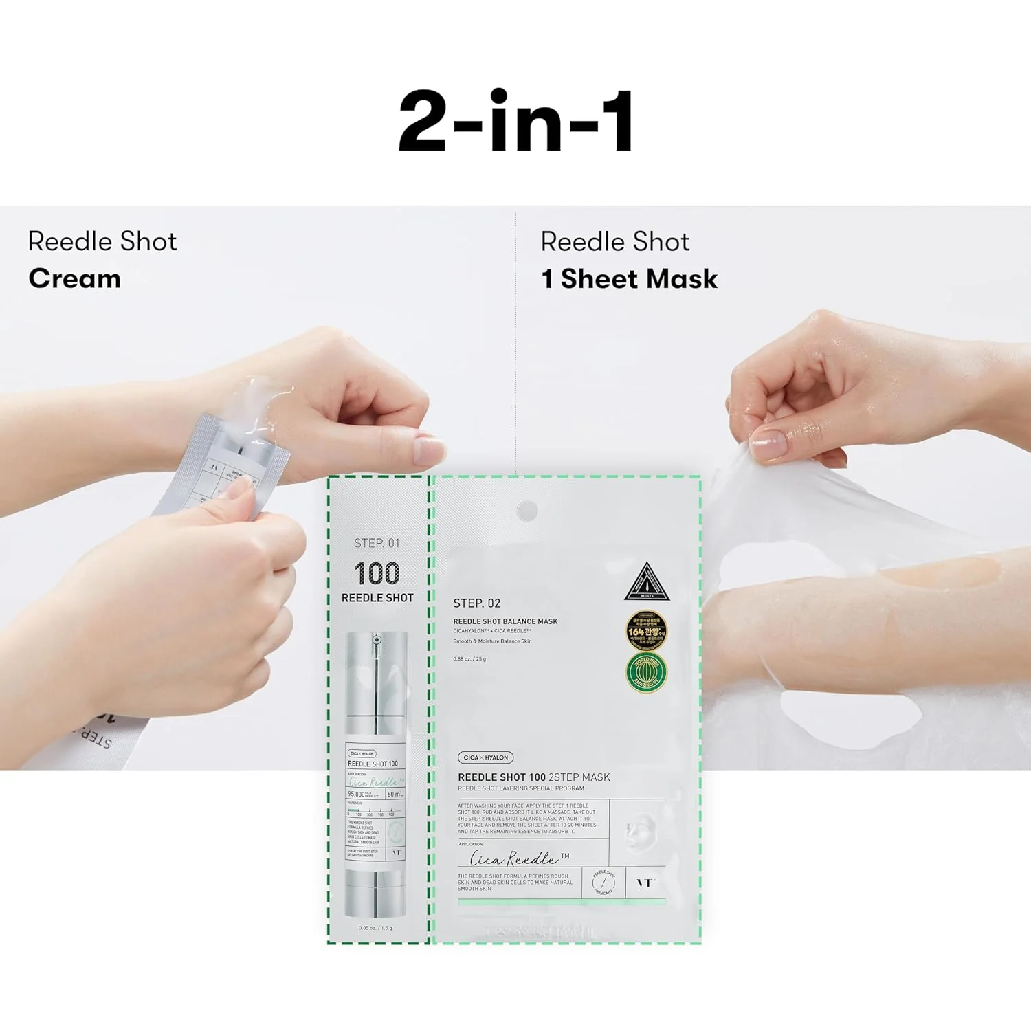VT Cosmetics Mild Reedle Shot 700 2Step Mask - Image 4