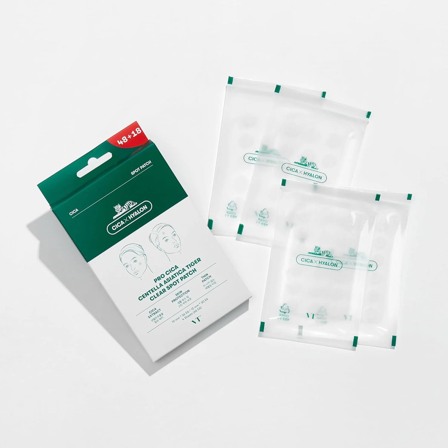 VT Cosmetics CicaxHyalon Pro Cica Centella Asiatica Tiger Clear Spot Patch - Image 3