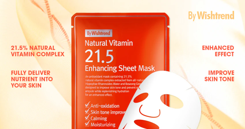 By Wishtrend Natural Vitamin 21.5 Enhancing Sheet Mask - Image 5
